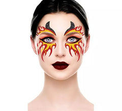 Glitter Facial Fogo e Chifres 20x20 cm