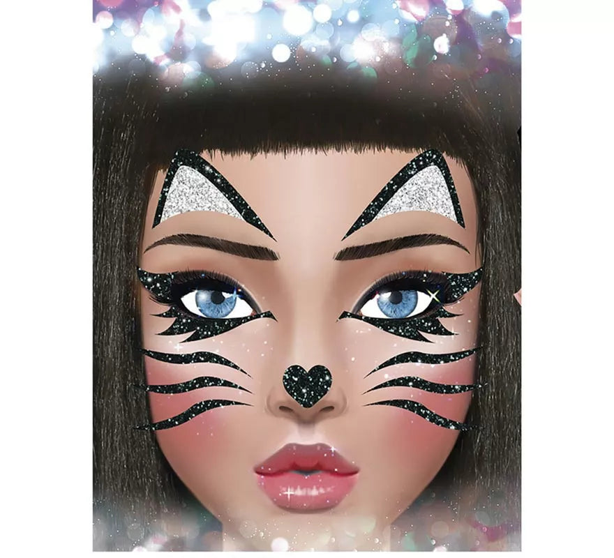 Translation missing: pt-PT.Brillantina Facial Gatita de 20x20 cm