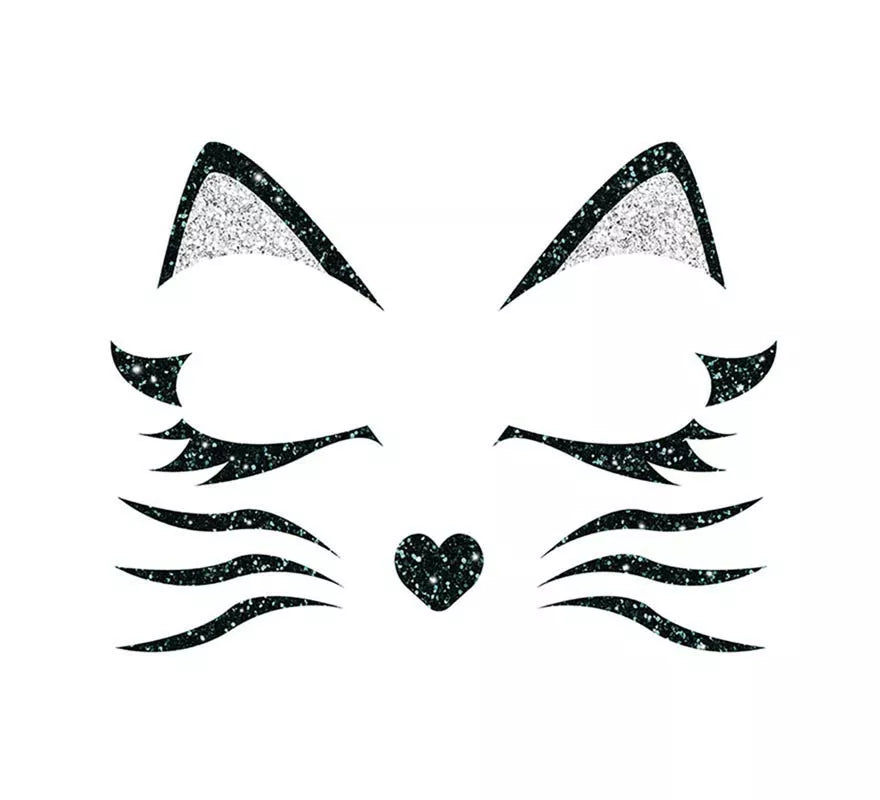 Translation missing: pt-PT.Brillantina Facial Gatita de 20x20 cm