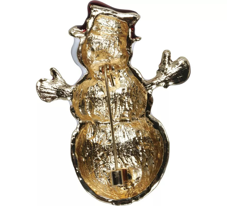 Broche Metálico de Muñeco de Nieve de 5,5 cm