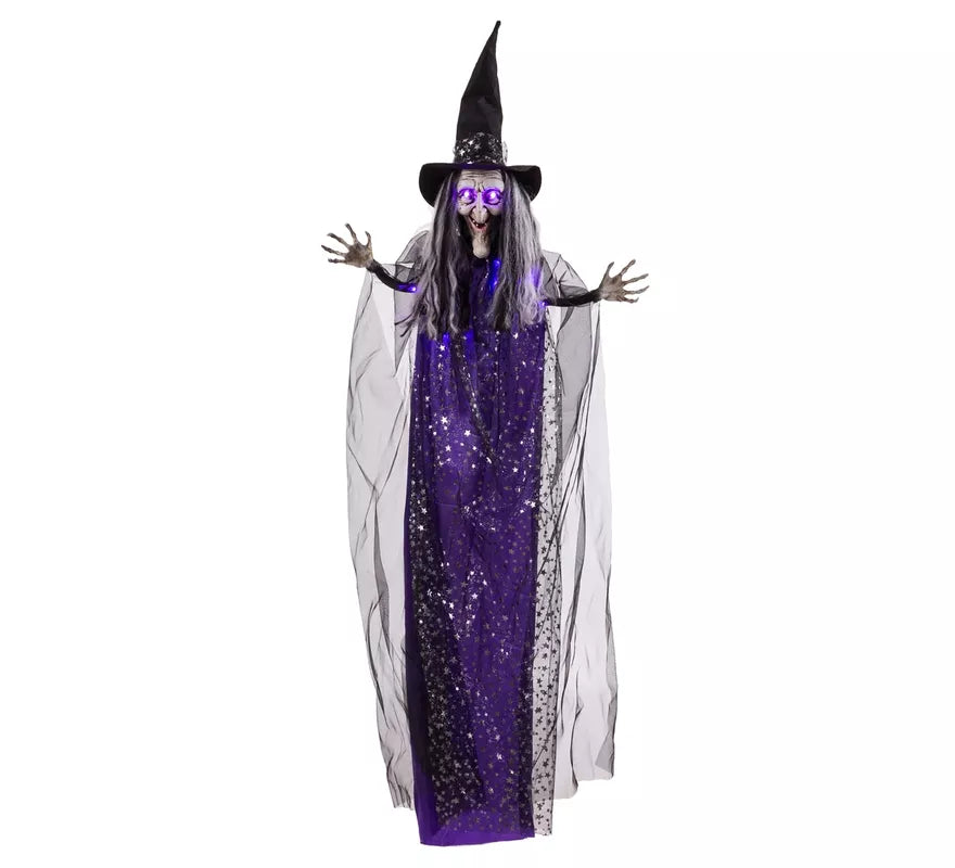 Translation missing: pt-PT.Bruja Colgante morada con Luz de 60x12x153 cm
