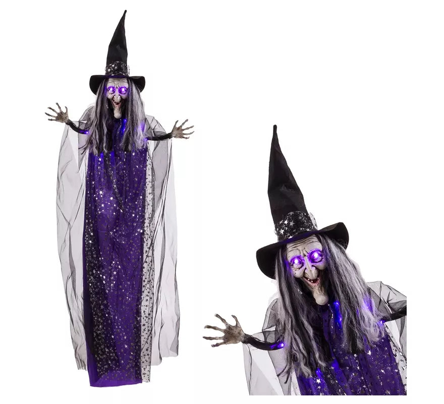 Translation missing: pt-PT.Bruja Colgante morada con Luz de 60x12x153 cm