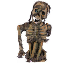 Busto Esqueleto Verde com Luz 57x34 cm