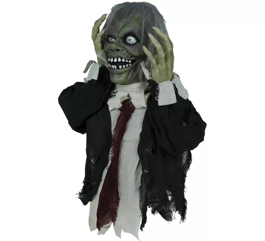 Translation missing: pt-PT.Busto de Zombie con Luz de Sonido y Movimiento de 55 cm