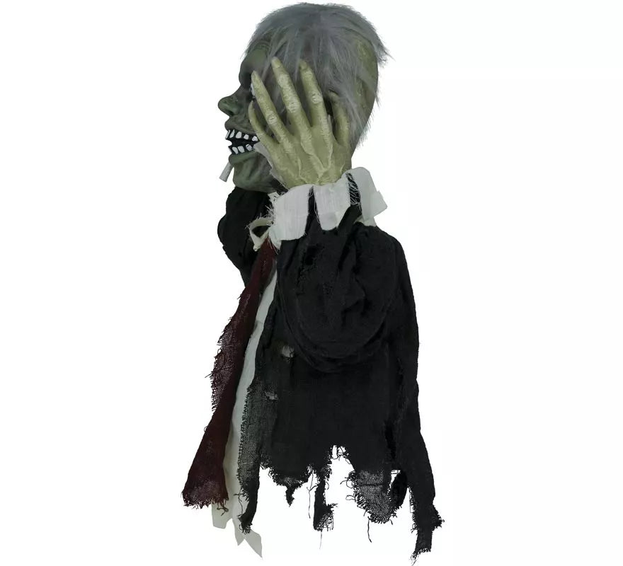 Translation missing: pt-PT.Busto de Zombie con Luz de Sonido y Movimiento de 55 cm