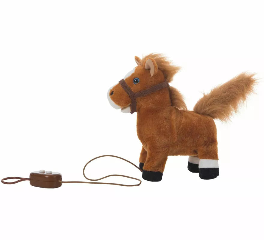 Translation missing: pt-PT.Caballo Musical de Peluche con Movimiento de 22 cm