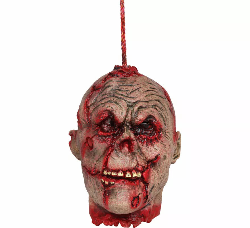 Translation missing: pt-PT.Cabeza Colgante Zombie Sangrienta de 28 cm