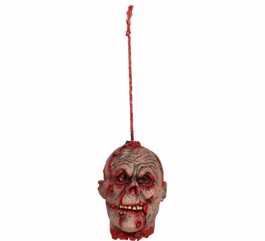 Translation missing: pt-PT.Cabeza Colgante Zombie Sangrienta de 28 cm