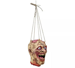 Pingente de látex cabeça de zumbi 28 cm