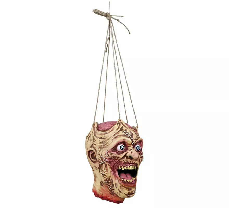 Translation missing: pt-PT.Cabeza Zombie Colgante de látex de 28 cm
