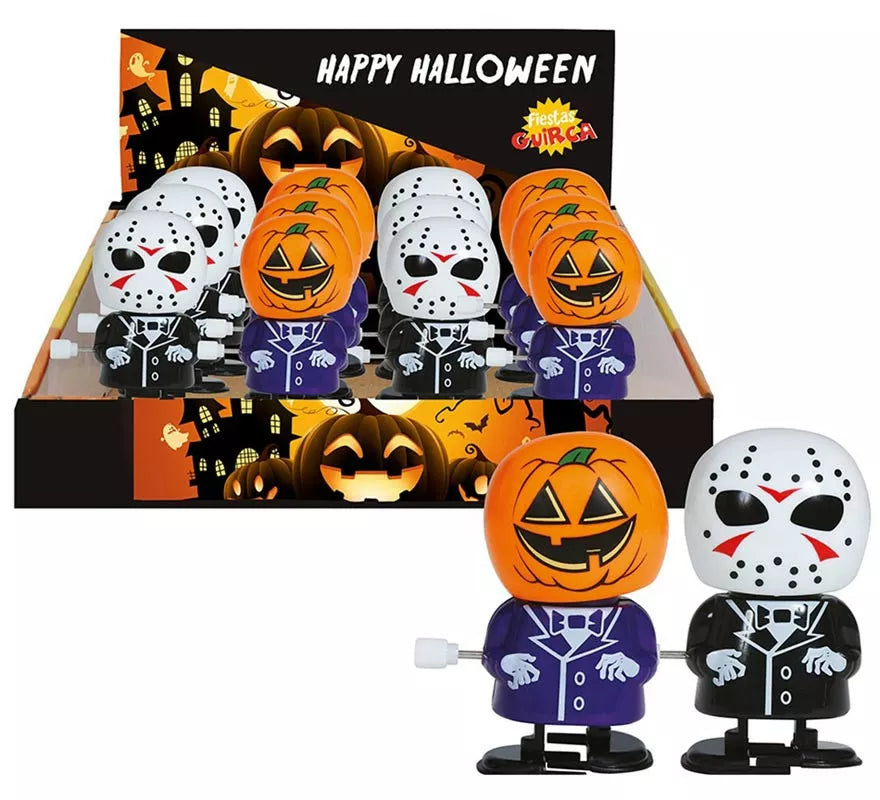 Translation missing: pt-PT.Caja 12 Muñecos Surtidos de Halloween a Cuerda 6 cm