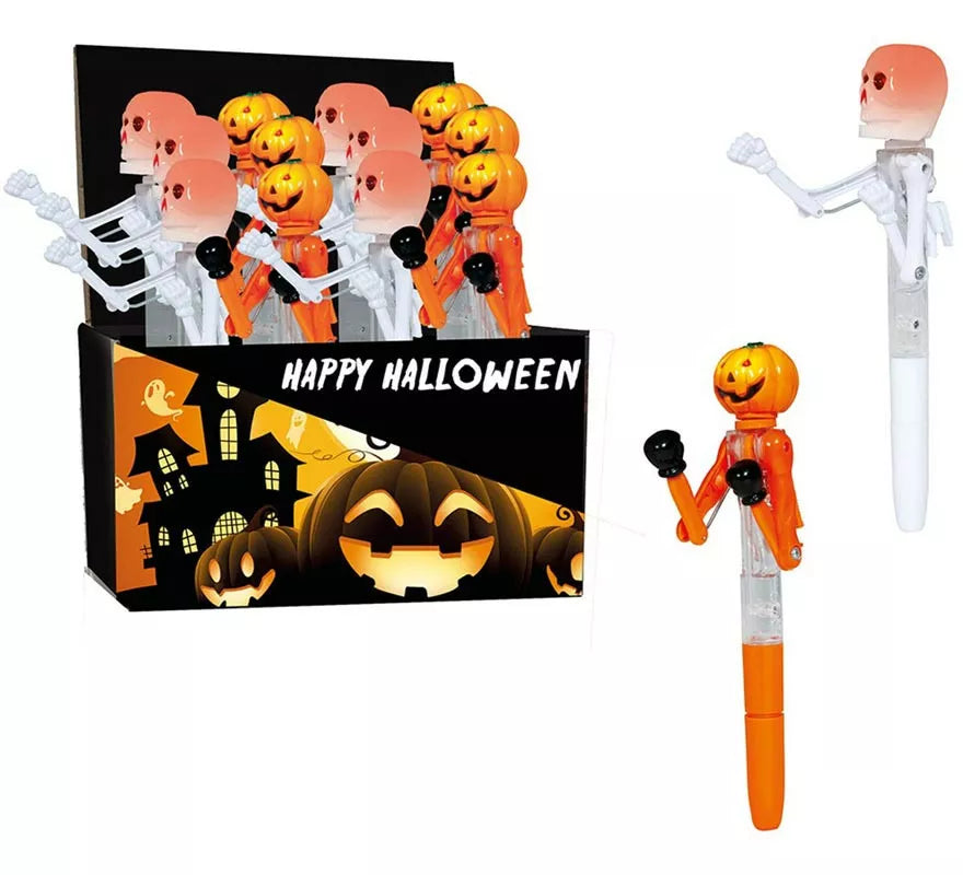 Translation missing: pt-PT.Caja 24 Bolígrafos Halloween Boxeo con Luz 18 cm