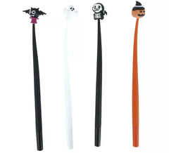 Caixa com 12 canetas de Halloween medindo 22 cm