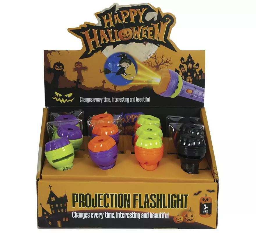 Translation missing: pt-PT.Mini Proyector de Imágenes de Halloween de 11,5 cm en modelos surtidos