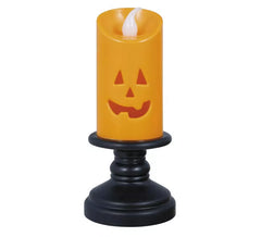 Caixa de 12 velas laranja com luz de 12,5 cm