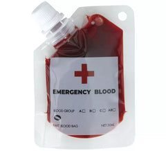 Caixa com 24 bolsas de sangue