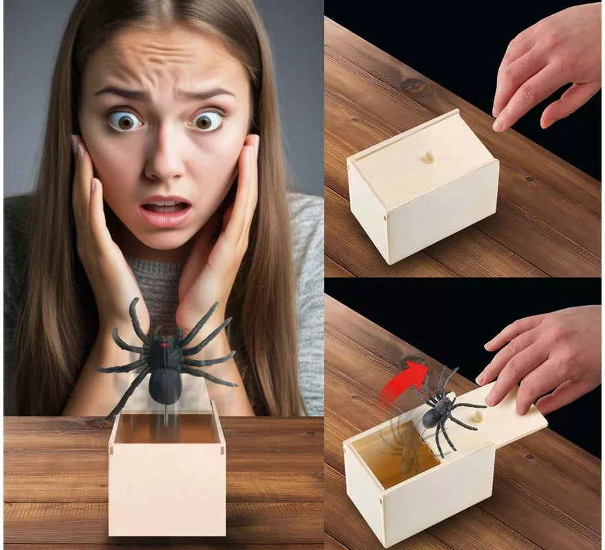 Translation missing: pt-PT.Caja de Madera con Araña de Broma