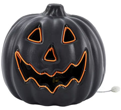 Abóbora com faixa LED 20x20x18 cm