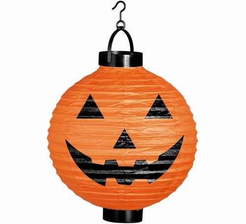 Calabaza Linterna con Luz LED de 20 cm