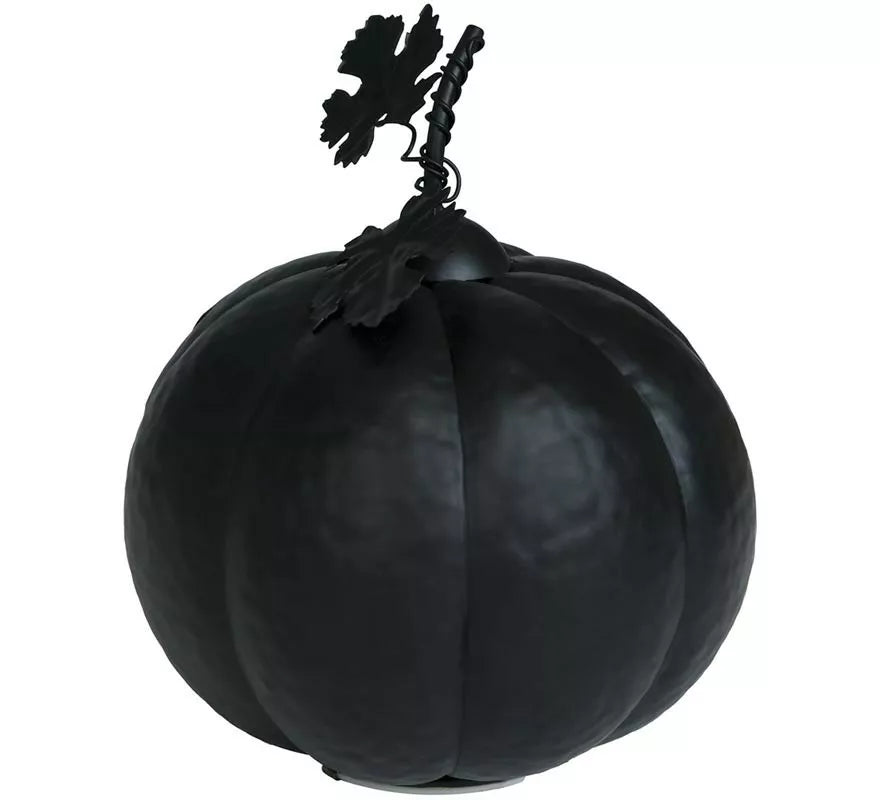 Translation missing: pt-PT.Calabaza Metálica negra con Luz 16 cm