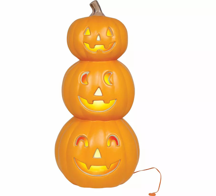 Translation missing: pt-PT.Calabaza Sonrientes Triple con Luz Intensa de 52 cm