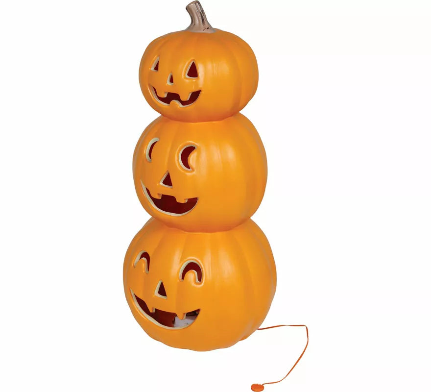 Translation missing: pt-PT.Calabaza Sonrientes Triple con Luz Intensa de 52 cm