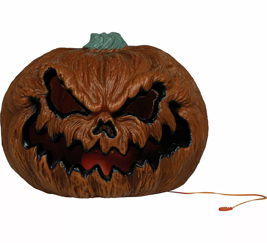 Calabaza Terrorífica con Luz Intensa de 26 cm