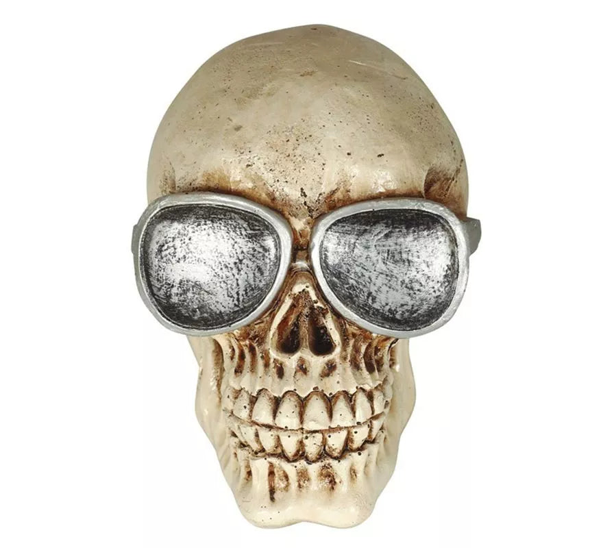 Translation missing: pt-PT.Calavera con Gafas Resina 11 cm