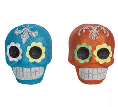 Calavera de Catrina Glitter sortido 17X16 cm