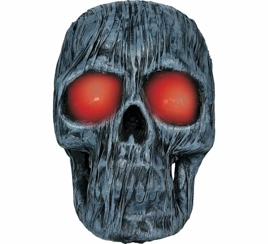 Translation missing: pt-PT.Calavera Fantasma Gris con Luz de 35 cm