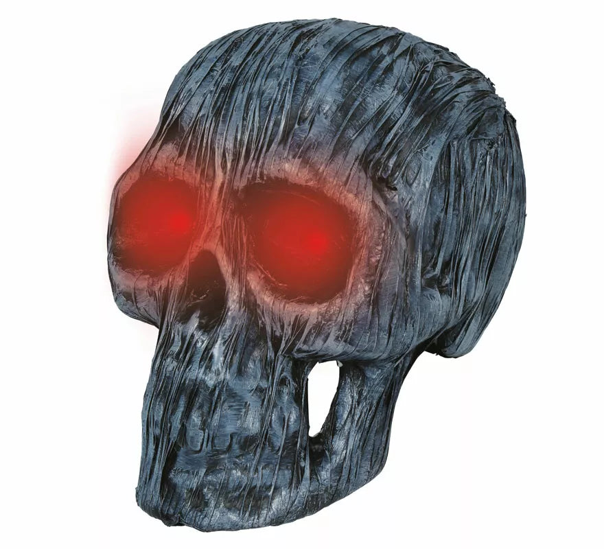 Translation missing: pt-PT.Calavera Fantasma Gris con Luz de 35 cm