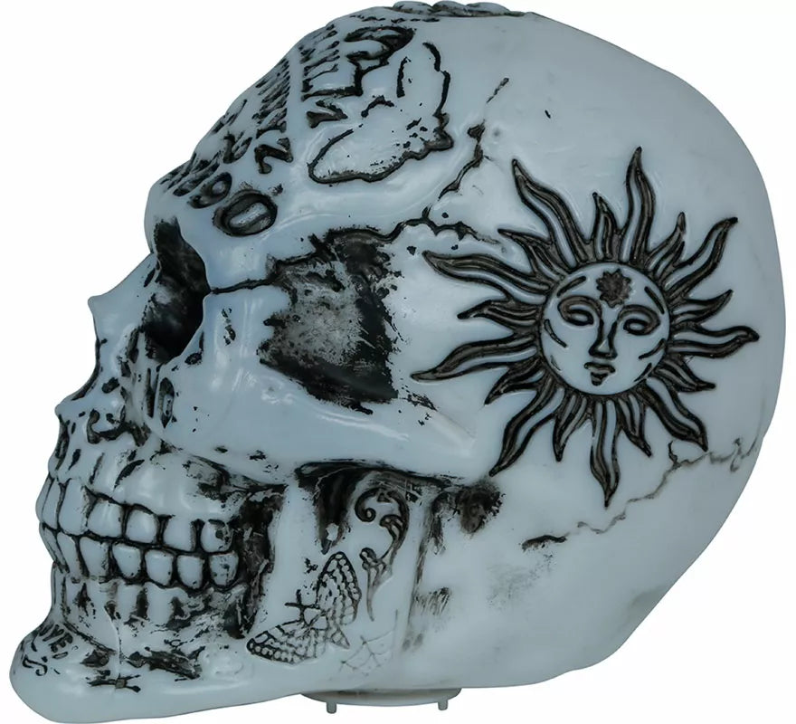 Translation missing: pt-PT.Calavera Ouija Decorada con Luz de 20 cm