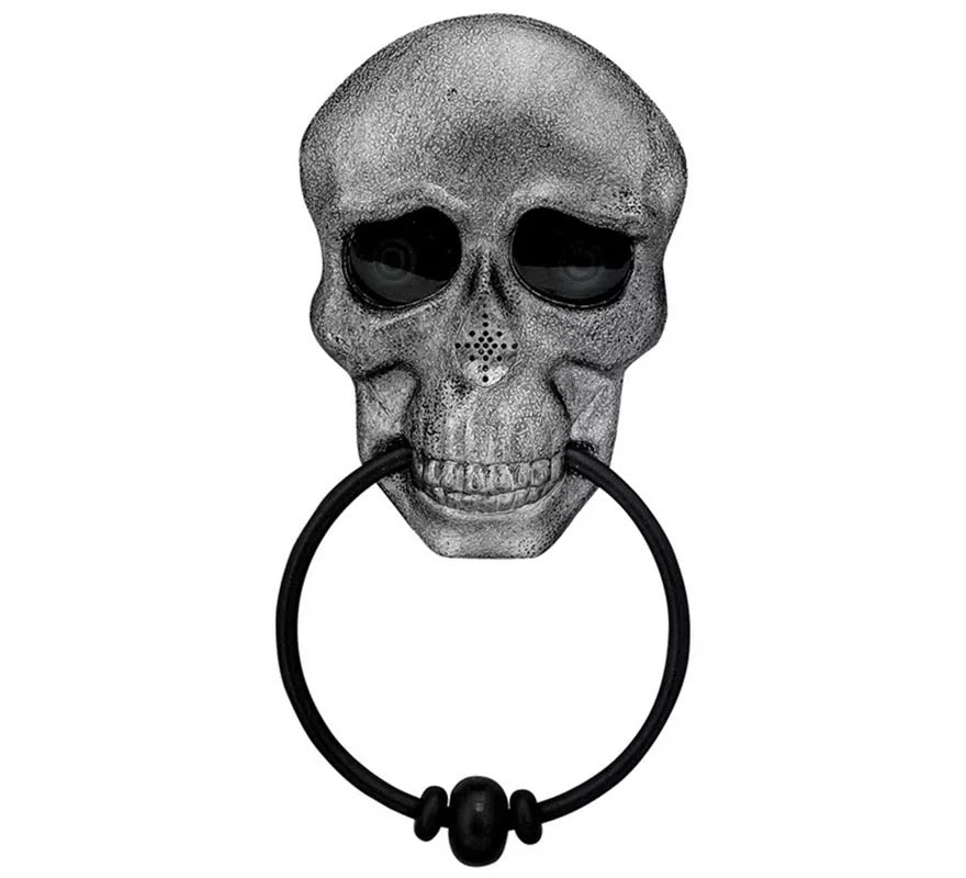 Translation missing: pt-PT.Calavera para Puerta con Ojos Animados y Voz Espeluznante