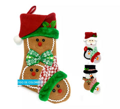 Meia para Decoração de Natal em vários modelos de 50 cm