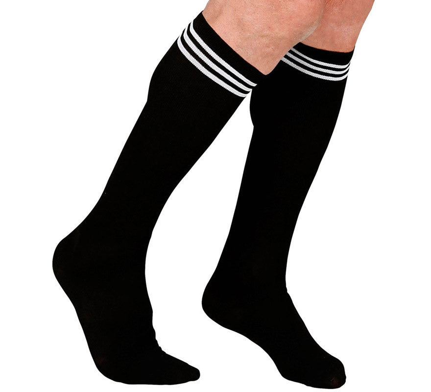 Translation missing: pt-PT.Calcetines Altos de Atletismo Negros para mujer