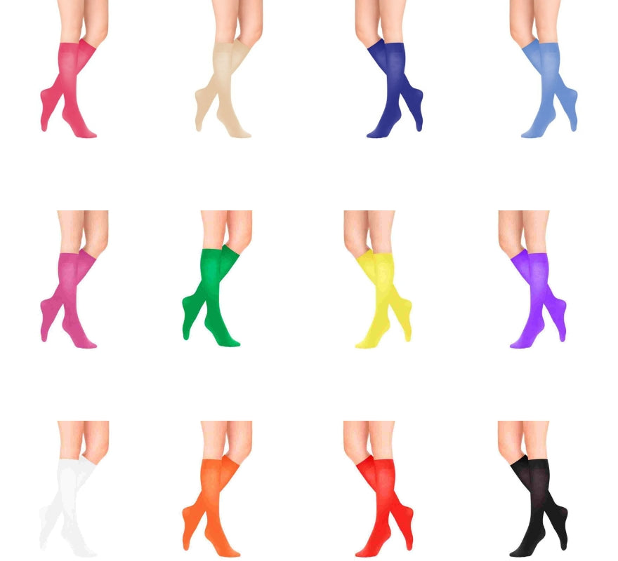 Translation missing: pt-PT.Calcetines altos o Medias cortas Lisas en varios colores