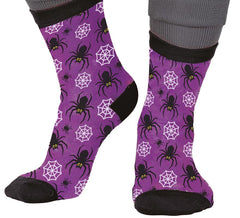 Meias de aranha de Halloween nos tamanhos 22 a 48