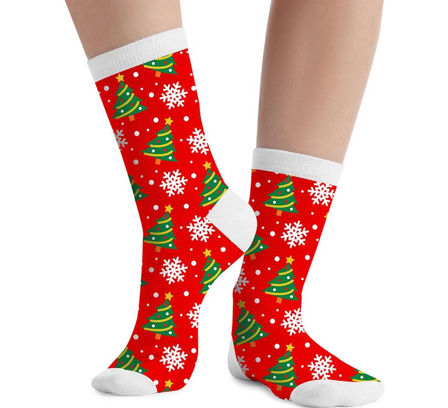 Translation missing: pt-PT.Calcetines Navideños Árbol de Navidad en números del 22 al 48