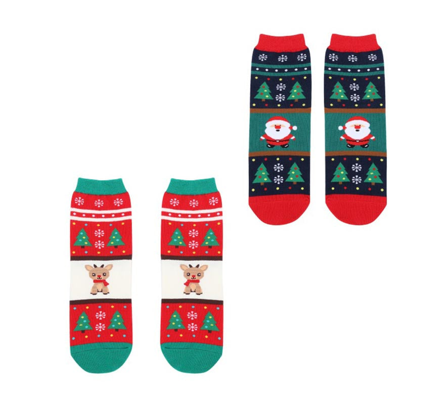 Translation missing: pt-PT.Calcetines Navideños Árboles Talla 28-35 en modelos surtidos infantil