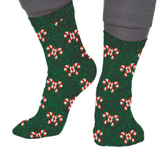 Meias de Natal Glitter Cane nos tamanhos 22 a 41