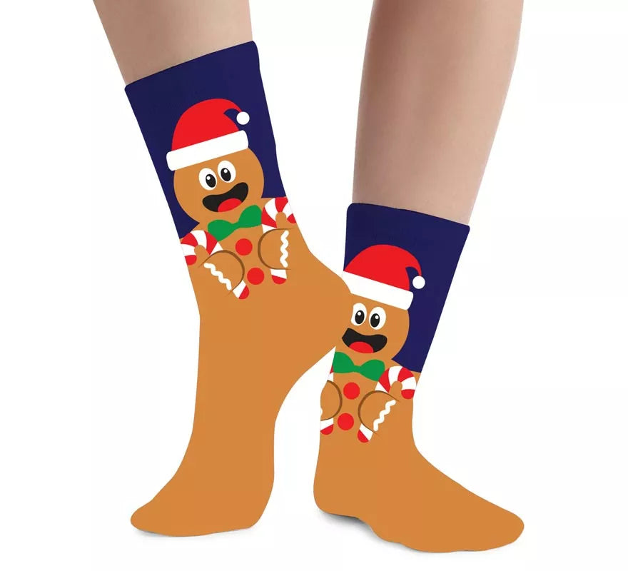 Translation missing: pt-PT.Calcetines Navideños de Muñeco de Jengibre