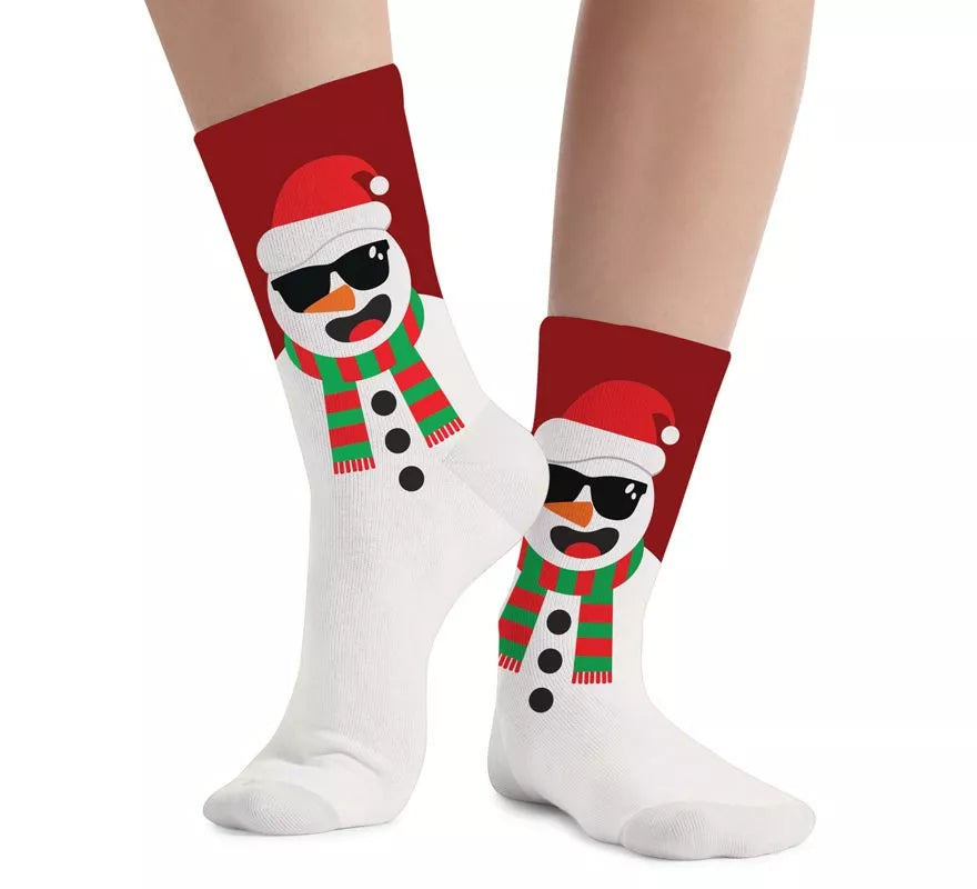 Translation missing: pt-PT.Calcetines Navideños de Muñeco de Nieve