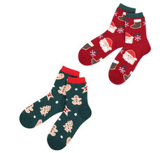 Meias de Natal Biscoito e Papai Noel Tamanho 28-35 em diversos modelos infantis