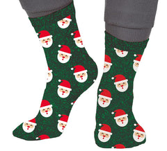 Meias de Natal com glitter do Papai Noel nos tamanhos 22 a 41