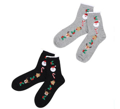 Meias escuras de Natal do Papai Noel em cores sortidas para adultos