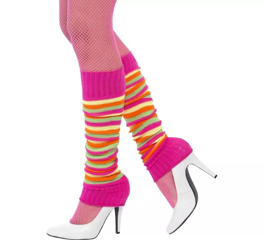 Translation missing: pt-PT.Calentadores rosa a rayas para mujer