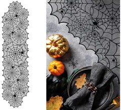 Caminho de mesa teias de aranha 45x183 cm