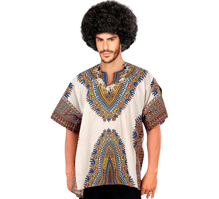 Translation missing: pt-PT.Camisa de Estampado Africano adulto