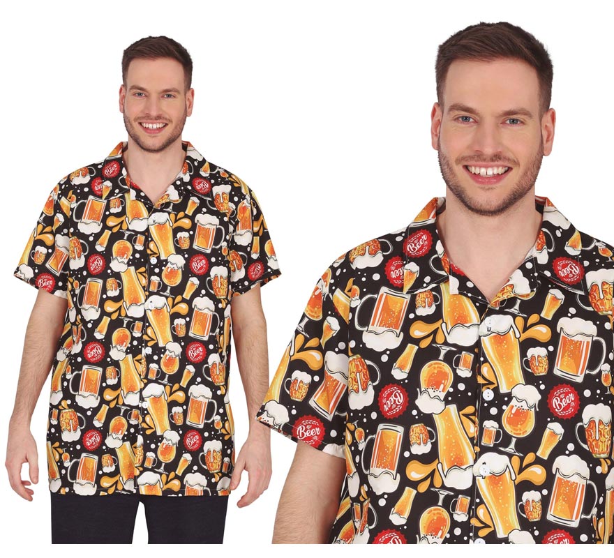 Translation missing: pt-PT.Camisa estampado de Cerveza adulto