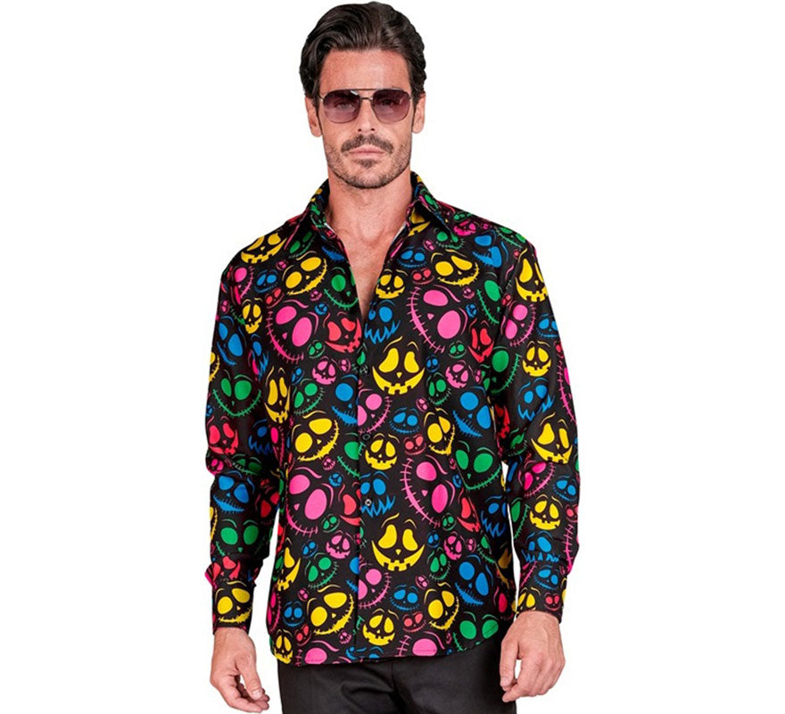 Translation missing: pt-PT.Camisa Fantasmas neón para hombre